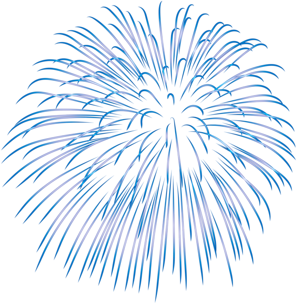 This png image - Firework Blue Transparent PNG Image, is available for free download