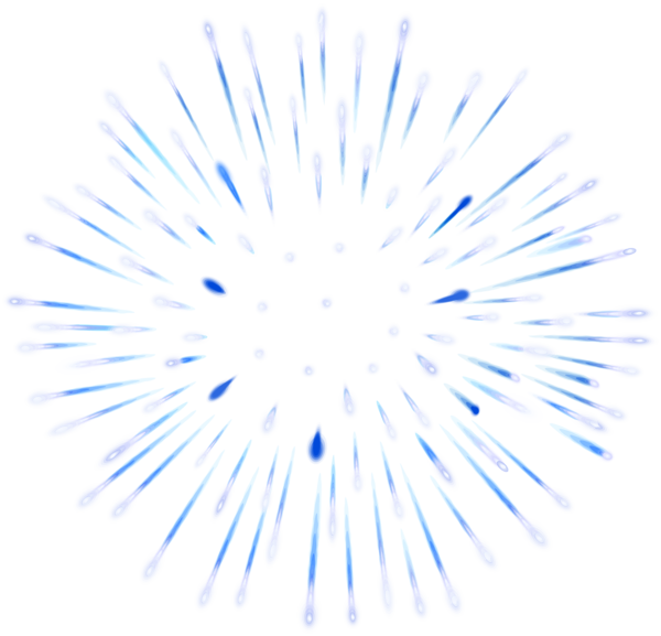 This png image - Firework Blue White Transparent Clip Art Image, is available for free download