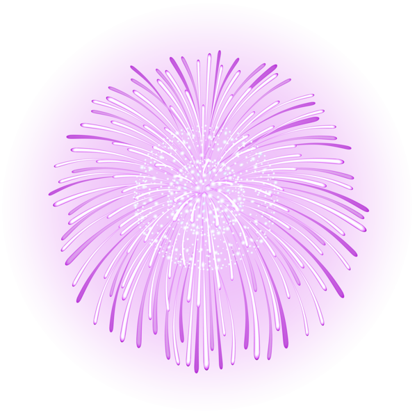 This png image - Fireworks Decor Purple PNG Transparent Clipart, is available for free download