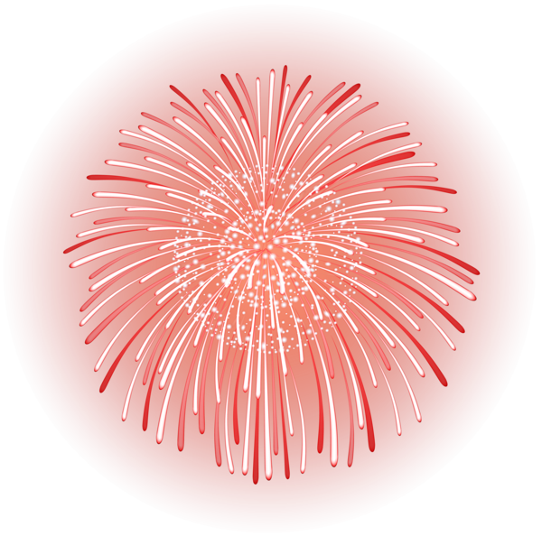 This png image - Fireworks Decor Red PNG Transparent Clipart, is available for free download