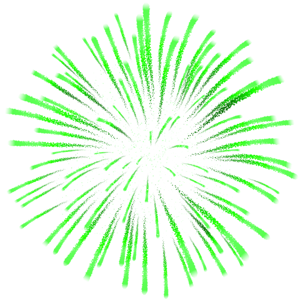 This png image - Green Fireworks PNG Clipart, is available for free download