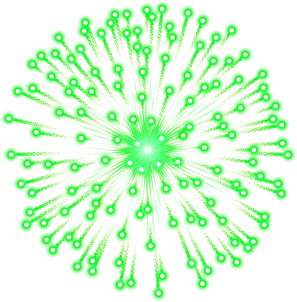 This png image - Green Fireworks Transparent PNG Image, is available for free download