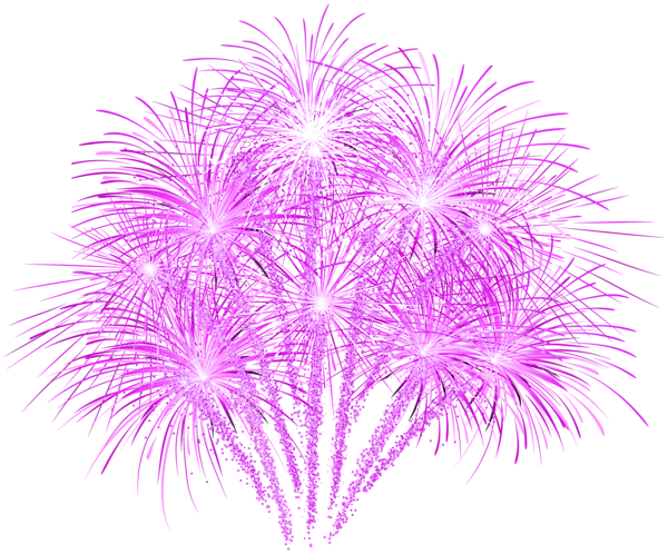 Pink Fireworks Decor PNG Clipart | Gallery Yopriceville - High-Quality
