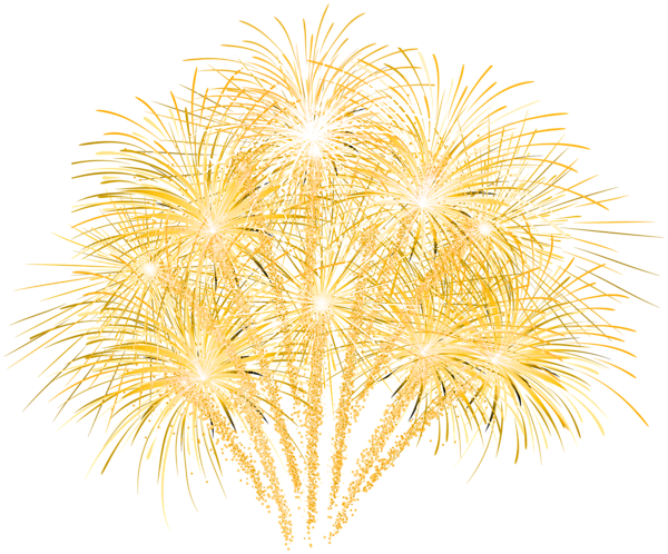 This png image - Yellow Fireworks Transparent Clipart, is available for free download