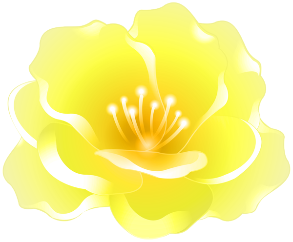 This png image - Artistic Yellow Flower PNG Clipart, is available for free download