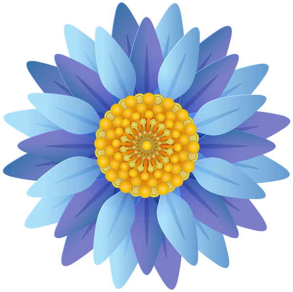 This png image - Beautiful Blue Flower PNG Transparent Clip Art, is available for free download