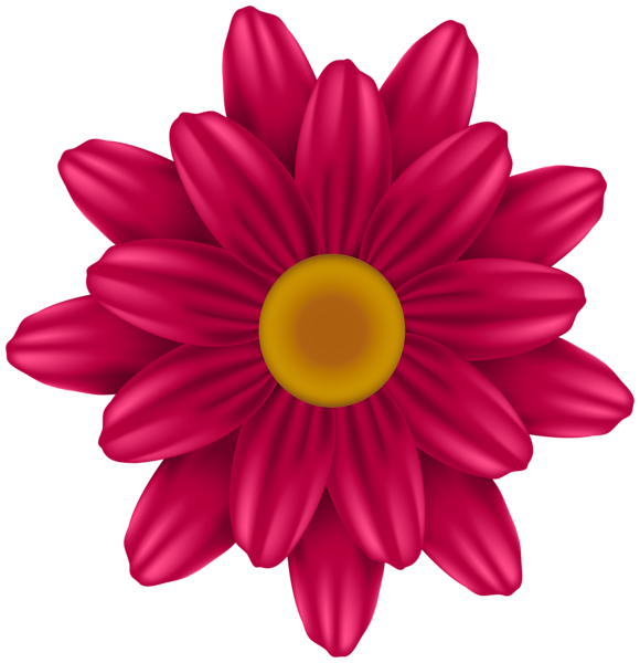This png image - Beautiful Dark Pink Flower PNG Clipart, is available for free download