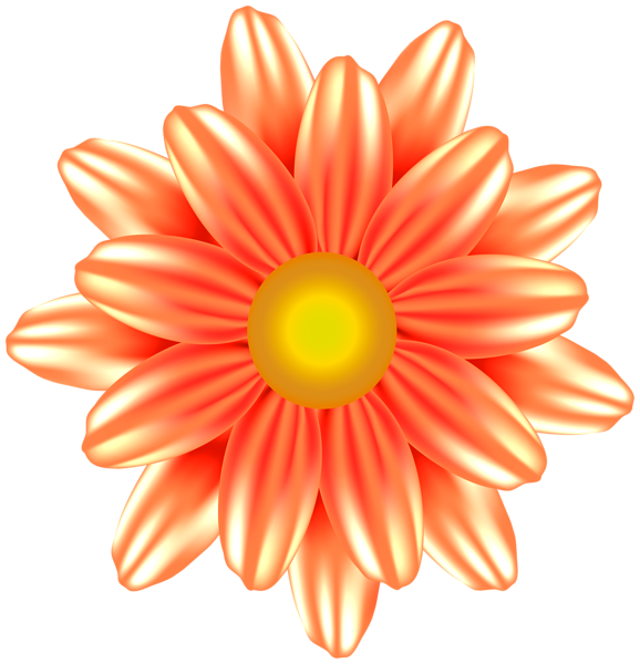 This png image - Beautiful Flower Orange PNG Clipart, is available for free download