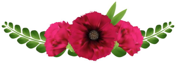This png image - Beautiful Red Flowers PNG Clip-Art Image, is available for free download