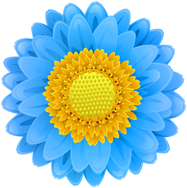 This png image - Blue Flower Clip Art PNG Image, is available for free download