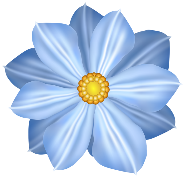 This png image - Blue Flower Decoration Clipart Image, is available for free download