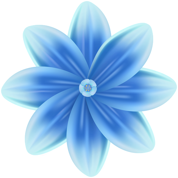 This png image - Blue Flower Decorative Clipart, is available for free download