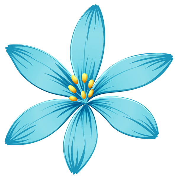 This png image - Blue Flower PNG Image, is available for free download