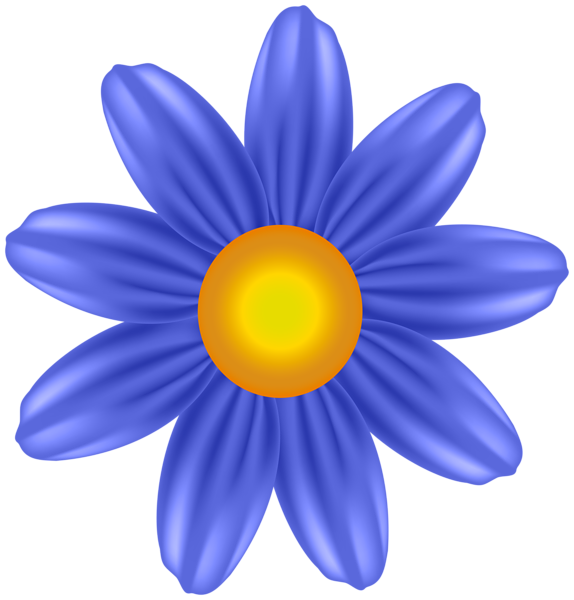 This png image - Blue Flower Transparent Clipart, is available for free download