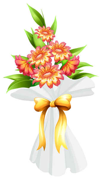 This png image - Bouquet with Flowers PNG Image, is available for free download