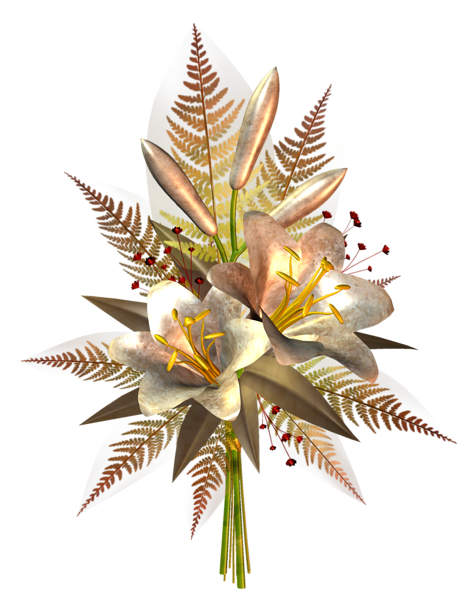 This png image - Cream Flower Decoration Transparent Clipart, is available for free download