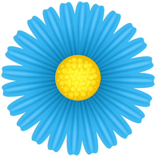 This png image - Daisy Blue Flower PNG Transparent Clipart, is available for free download