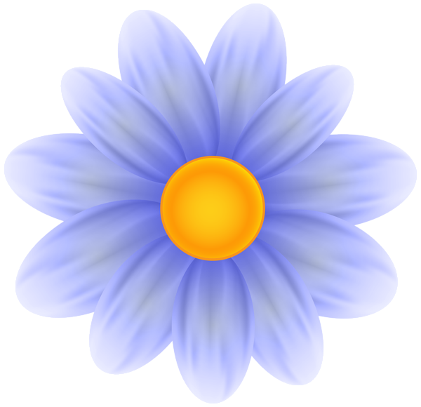 This png image - Deco Blue Flower PNG Transparent Clipart, is available for free download