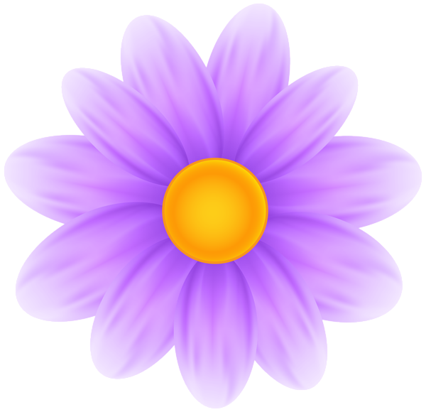 This png image - Deco Purple Flower PNG Transparent Clipart, is available for free download