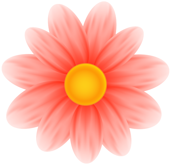 This png image - Deco Red Flower PNG Transparent Clipart, is available for free download