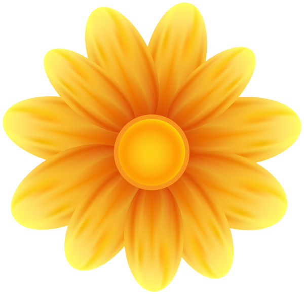 Deco Yellow Flower PNG Transparent Clipart | Gallery Yopriceville ...