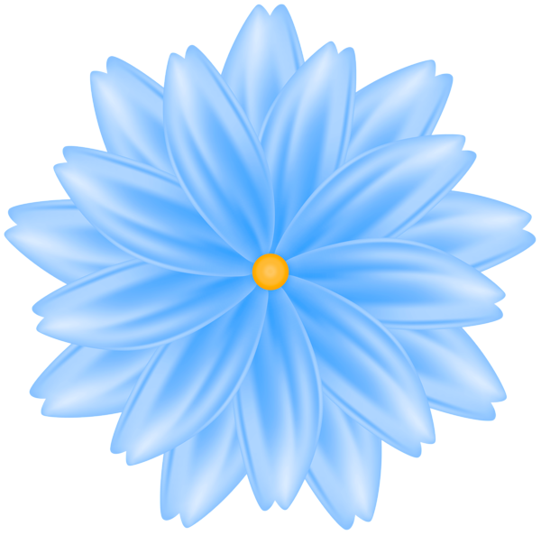 This png image - Decorative Flower Blue PNG Clipart, is available for free download