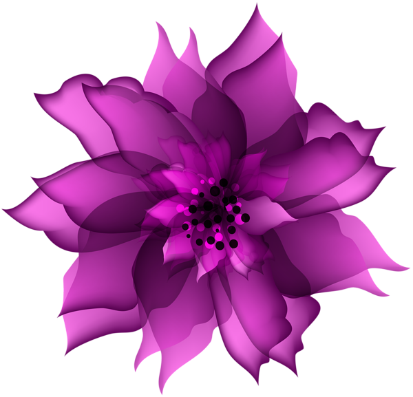 This png image - Decorative Flower Purple Transparent PNG Clip Art, is available for free download