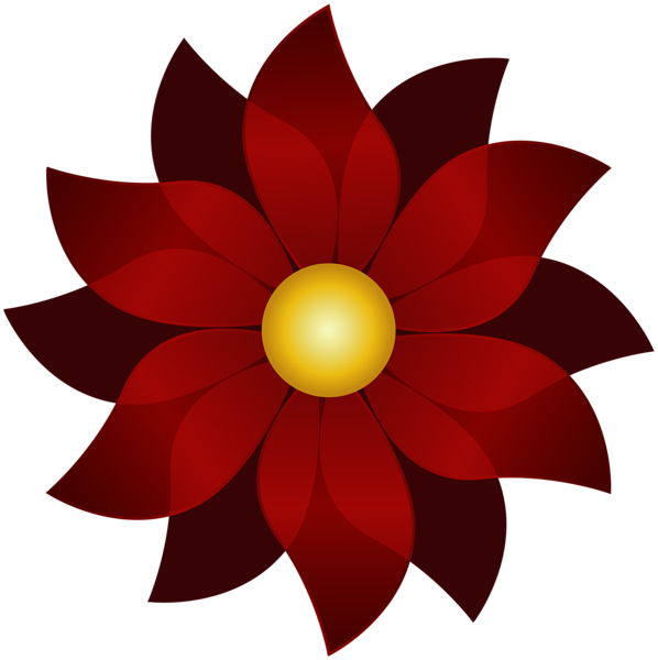 This png image - Decorative Flower Red PNG Clipart, is available for free download