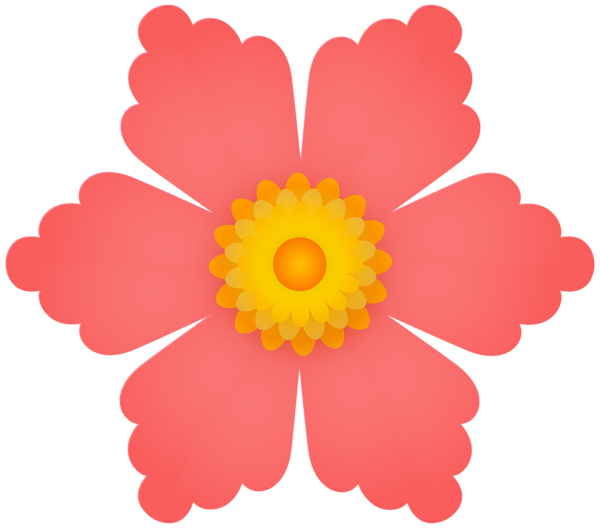 This png image - Decorative Flower Red PNG Transparent Clipart, is available for free download