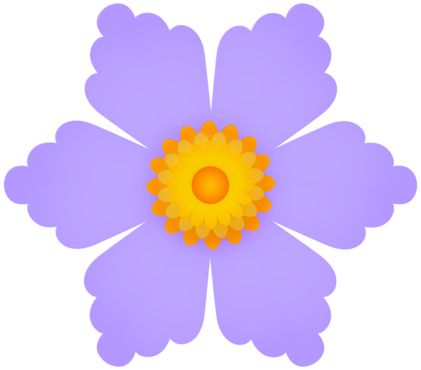 This png image - Decorative Flower Violet PNG Transparent Clipart, is available for free download
