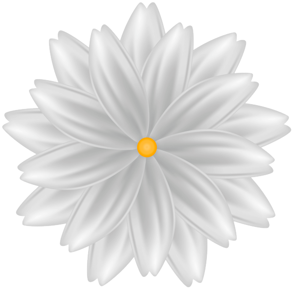 This png image - Decorative Flower White PNG Clipart, is available for free download