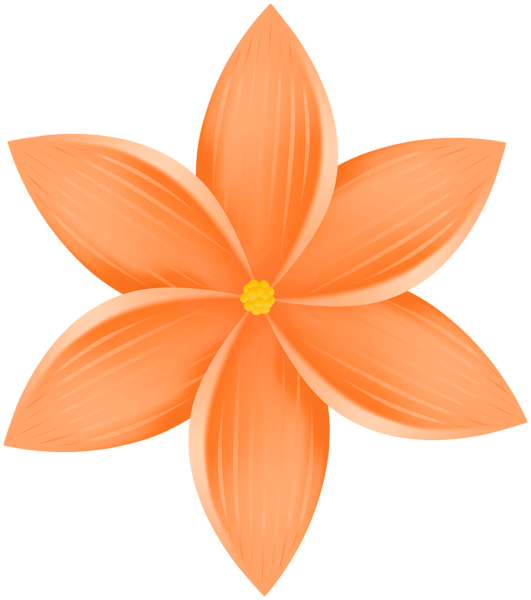 This png image - Flower Decor Orange PNG Clipart, is available for free download