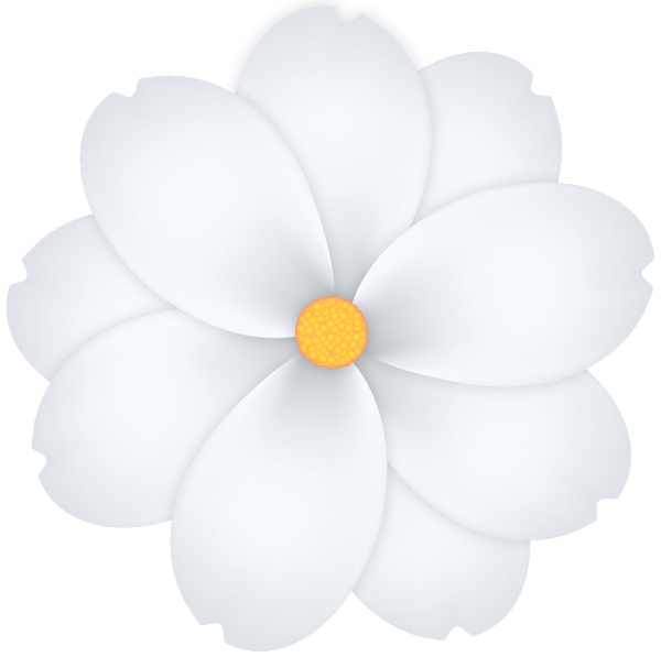 This png image - Flower PNG White Transparent Clipart, is available for free download