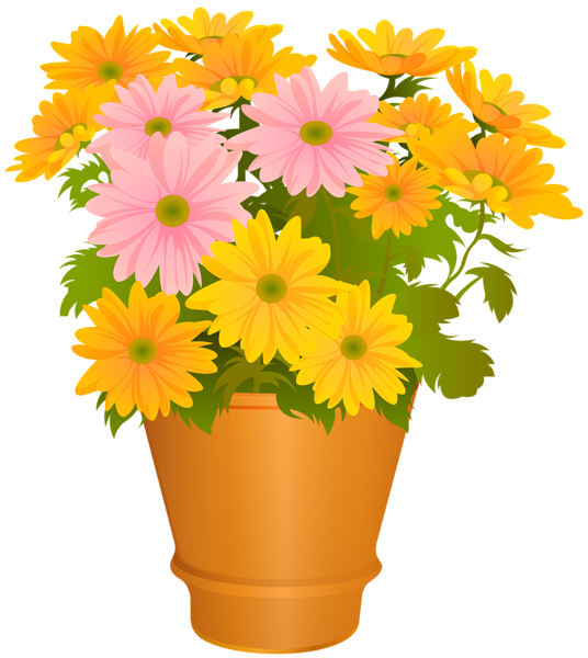 This png image - Flower Pot Transparent PNG Clip Art Image, is available for free download