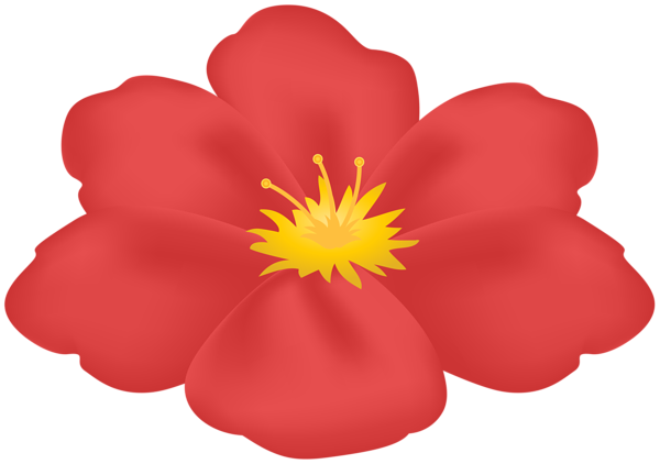 This png image - Flower Red PNG Clip Art Image, is available for free download