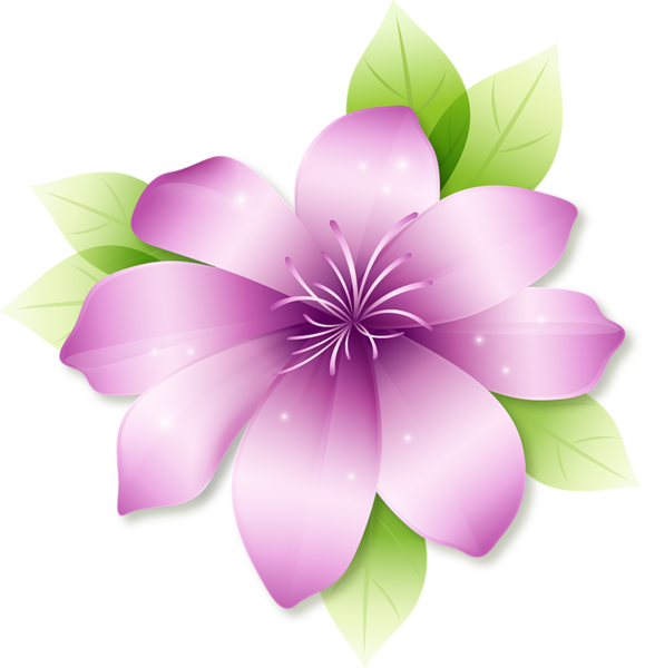 This png image - Large Pink Flower Clipart, is available for free download