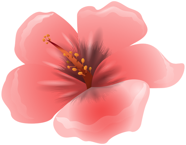 This png image - Large Pink Flower Clipart PNG Image, is available for free download