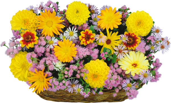 This png image - Large Transparent Flowers Basket Clipart, is available for free download