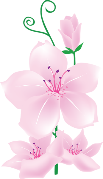 This png image - Light Pink Flowers Clipart, is available for free download