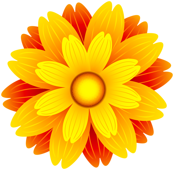 This png image - Orange Flower PNG Transparent Clip Art Image, is available for free download