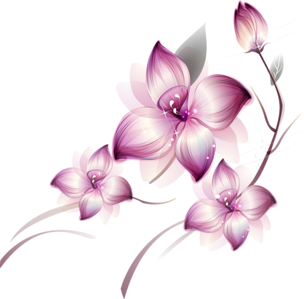 This png image - Painted Transparent Large Pink Flower Clipsrt, is available for free download