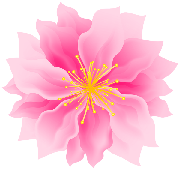 This png image - Pink Cute Flower PNG Transparent Clipart, is available for free download