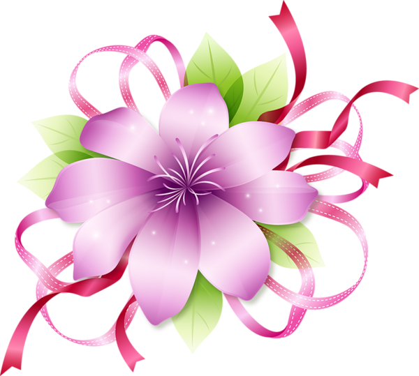 This png image - Pink Flower Clipart, is available for free download
