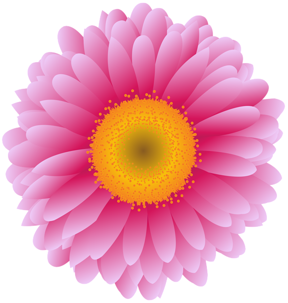 Pink Gerber Flower PNG Clip Art Image | Gallery ...