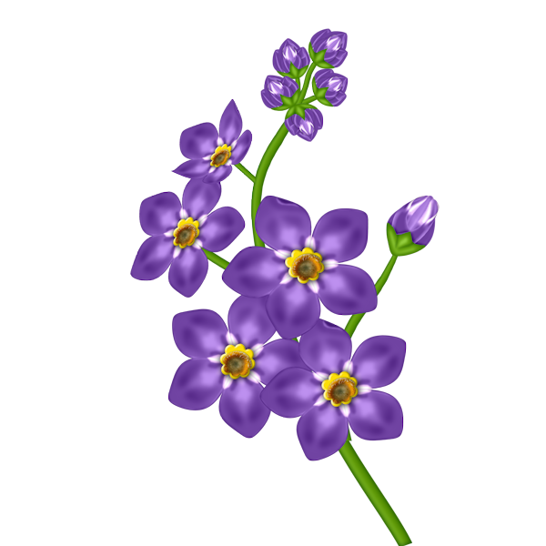 This png image - Porple Flower Transparent Clipart, is available for free download