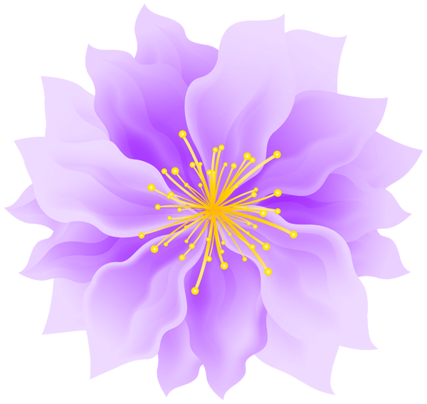 This png image - Purple Cute Flower PNG Transparent Clipart, is available for free download