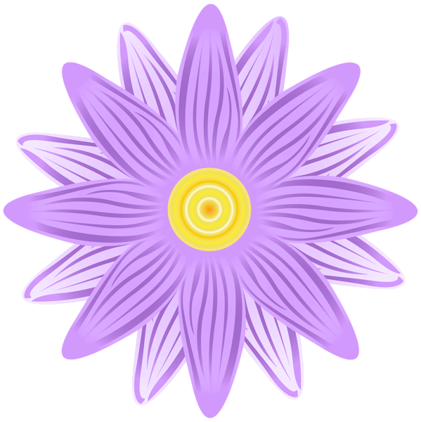 This png image - Purple Flower Deco PNG Transparent Clipart, is available for free download
