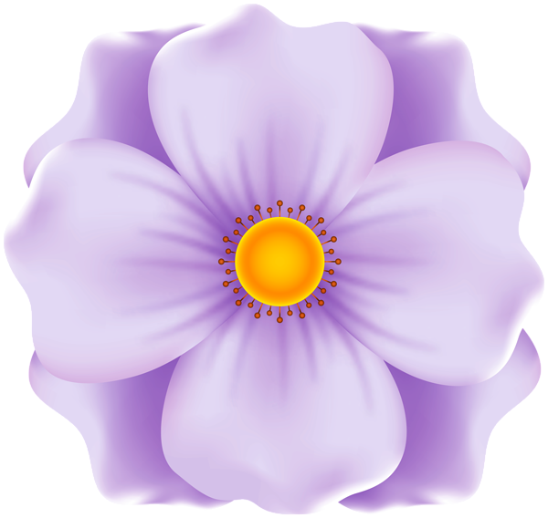 This png image - Purple Flower for Decoration PNG Clipart, is available for free download