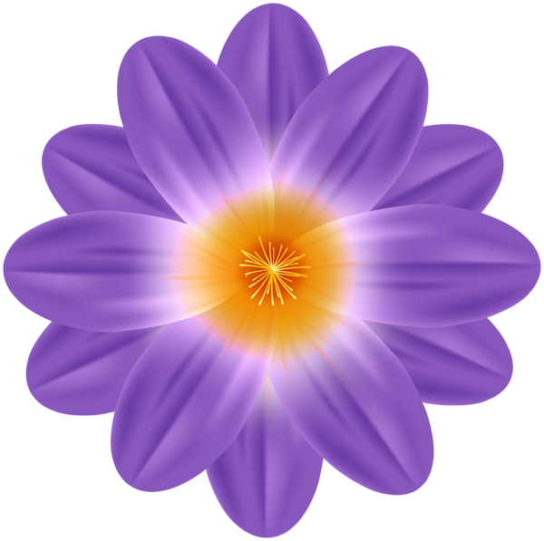 This png image - Purple Spring Flower PNG Clipart, is available for free download