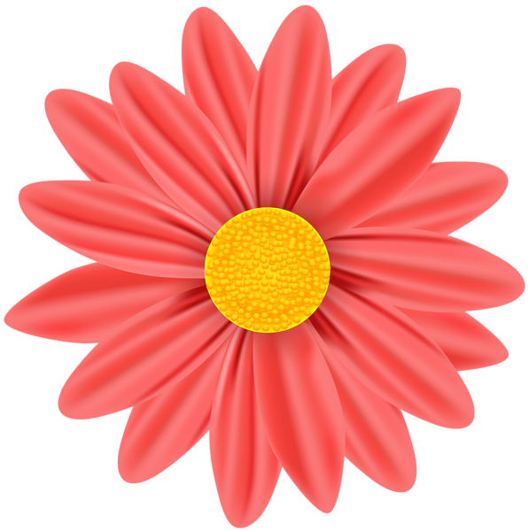 This png image - Red Daisy PNG Clip Art Image, is available for free download